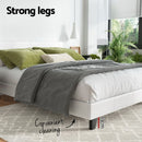 Artiss Bed Frame Queen Size White NEO-6