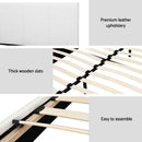 Artiss Bed Frame Queen Size White NEO-7