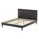 Artiss Bed Frame Queen Size LED Black RAVI-1
