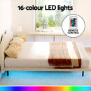 Artiss Bed Frame Queen Size Boucle Beige SASA-5