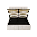 Artiss Bed Frame Double Size Beige TETTE-4