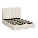 Artiss Bed Frame Queen Size Beige TETTE-1