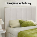 Artiss Bed Frame Queen Size Beige TETTE-4