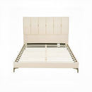 Artiss Queen Bed Frame Upholstered Platform Bed with Tufted Headboard 300kg Support-3