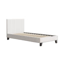 Artiss Bed Frame Single Size Boucle Fabric Mattress Base Platform Wooden-1