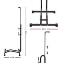 Weisshorn 4-in-1 Bike Parking Stand Vertical Floor Storage Rack for 24"-27.5" Bicycles, Adjustable Height Repair Maintenance Stand, Stable Indoor Garage Space Saver with Non-slip Rubber Feet-8