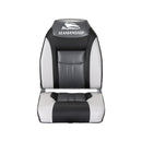 Seamanship 2X Folding Boat Seats Marine Seat Swivel High Back 12cm Padding Black-3