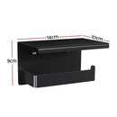 Cefito Toilet Paper Roll Holder w/ Storage Shelf-2