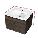 Cefito Vanity Unit 600mm with Basin Walnut-4