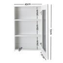 Cefito Bathroom Mirror Cabinet 450x720mm White-2