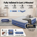 Bestway King Air Mattress with Built-in Pump Tritech Inflatable Bed 56cm-5