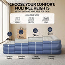Bestway King Air Mattress with Built-in Pump Tritech Inflatable Bed 56cm-8