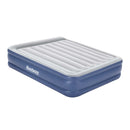 Bestway Queen Air Mattress with Built-in Pump Tritech Inflatable Bed 46cm-1