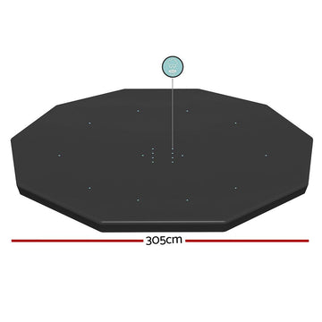 Bestway Pool Cover Fits 3.05m Round Above Ground Swimming Pool PVC Blanket - 0