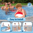 Bestway Swimming Pool 427x250x100cm Steel Frame Above Ground Pools Filter Pump Ladder 7250L-7