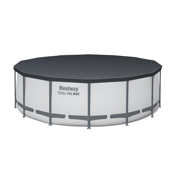 Bestway Swimming Pool 427x427x122cm Steel Frame Above Ground Pools Round Filter Pump Ladder