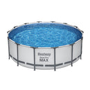 Bestway Swimming Pool 427x427x122cm Steel Frame Above Ground Pools Round Filter Pump Ladder-1