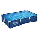 Bestway Swimming Pool 300x201x66cm Steel Frame Above Ground Pools w/ Filter Pump 3300L-1