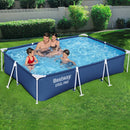 Bestway Swimming Pool 300x201x66cm Steel Frame Above Ground Pools w/ Filter Pump 3300L-8