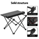 Weisshorn Folding Camping Table 40CM Roll Up Outdoor Picnic BBQ Aluminium Desk-5