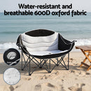 Weisshorn Camping Chair Double Folding Moon Chair Portable Seat 240KG-6