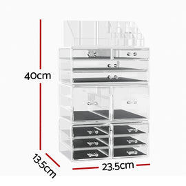 Embellir Makeup Organizer Acrylic Cosmetic Organizer Storage Box Jewellery Holder - 0