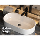 Cefito Bathroom Basin Ceramic Vanity Sink Hand Wash Bowl 52x31cm-5