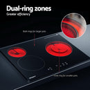 Devanti Electric Ceramic Cooktop 60cm Kitchen Cooker 4 Burner Hob Touch Control 5200W-7
