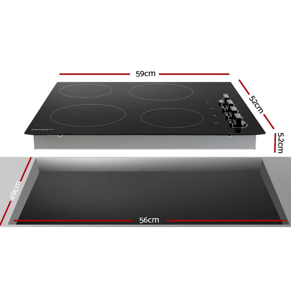 Devanti Electric Ceramic Cooktop 60cm