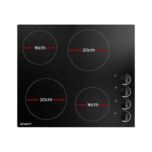Devanti Electric Ceramic Cooktop 60cm