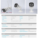 UL-tech Wireless CCTV Security System 8CH NVR 3MP 4 Square Cameras 1TB-6