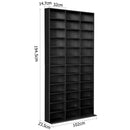 Artiss Bookshelf CD Storage Rack - BERT Black-4