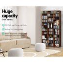Artiss Bookshelf CD Storage Rack - BERT Walnut-6