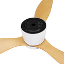 Devanti 52'' Ceiling Fan DC Motor w/Light w/Remote - Light Wood-3