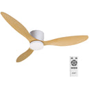 Devanti 52'' Ceiling Fan DC Motor w/Light w/Remote - Light Wood-6