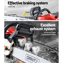 Giantz Chainsaw Petrol 45CC 18" Bar Commercial E-Start Pruning Chain Saw-8