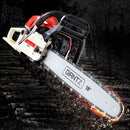 Giantz Chainsaw Petrol 45CC 18" Bar Commercial E-Start Pruning Chain Saw-9