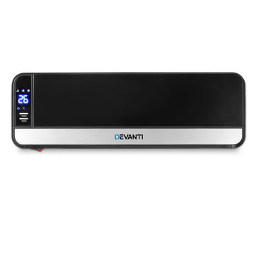 Devanti 2000W Wall Mounted Panel Heater - Black - 0