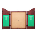 18" Dartboard Cabinet Set Professional Dartboard Wood Classic Game Party Sport-3