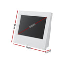 Artiss 7" Digital Day Clock Calendar Alarm White-2