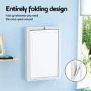 Artiss Computer Desk Bookshelf Wall Mount White-4