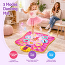 Keezi Dance Mat for Kids Age 3-12 Electronic Dance Game Pad Toy with 3 Game Modes, Pink-6