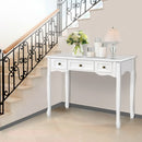 Artiss Console Table 3 Drawers White Hamptons-1