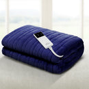 Giselle Bedding Electric Throw Blanket - Navy-1