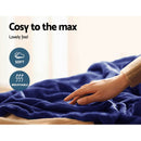 Giselle Bedding Electric Throw Blanket - Navy-6