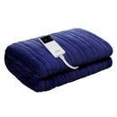 Giselle Bedding Electric Throw Blanket - Navy-11
