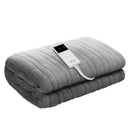 Giselle Bedding Heated Electric Throw Rug Fleece Sunggle Blanket Washable Silver-11