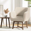 Artiss Armchair Tub Chair Beige Aston-8