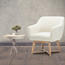 Artiss Armchair Tub Chair Beige Aston-7