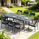 Gardeon Outdoor Dining Set 9PCS Aluminum Extendable Table Chairs Patio Furniture-8